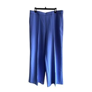 Ann Taylor High Rise Wide-Leg Pants in Blue